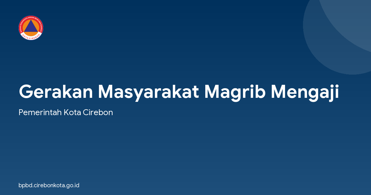Gerakan Masyarakat Magrib Mengaji