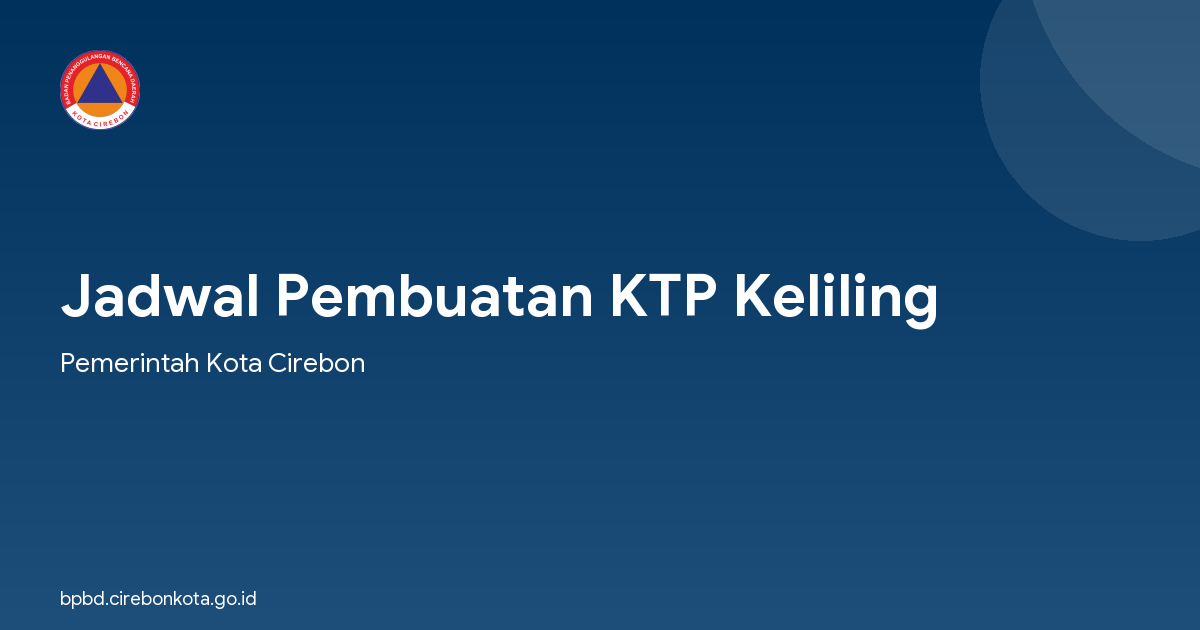 Jadwal Pembuatan KTP Keliling