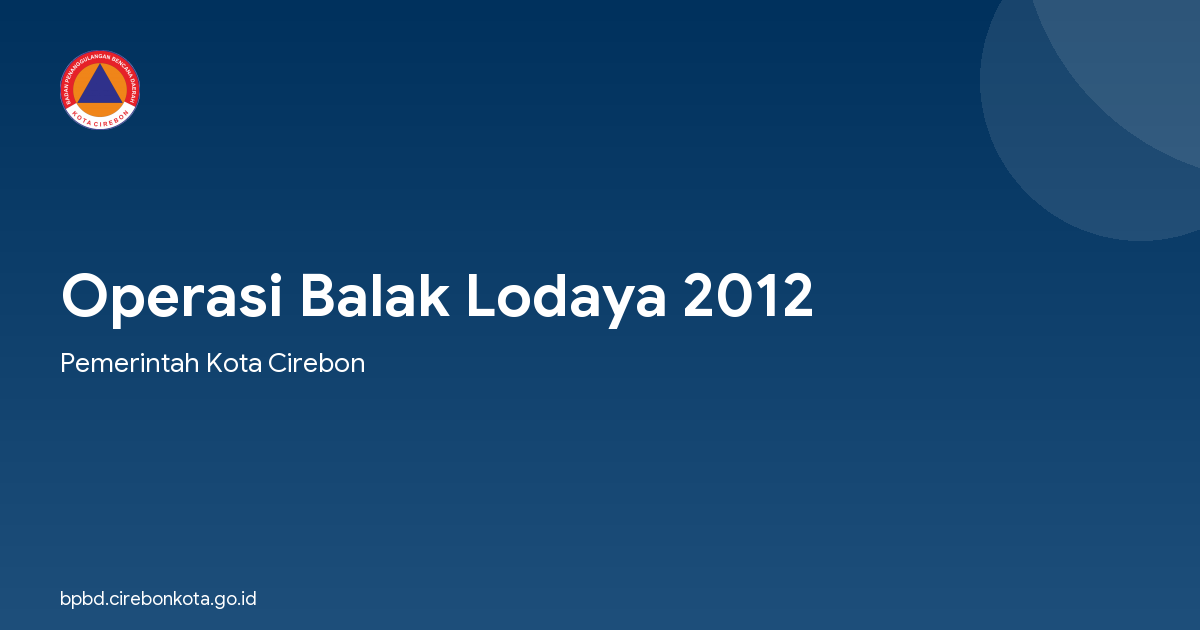 Operasi Balak Lodaya 2012