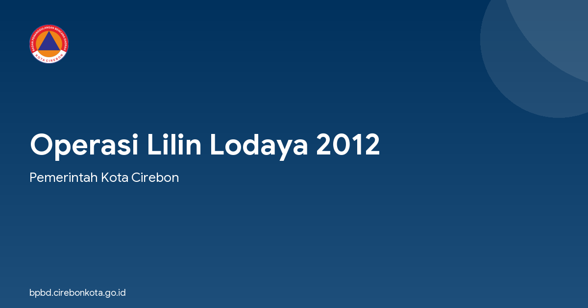 Operasi Lilin Lodaya 2012