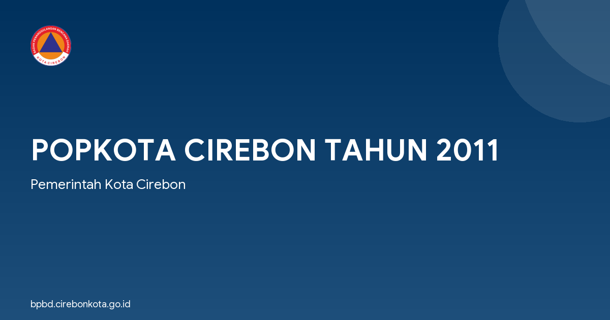 POPKOTA CIREBON TAHUN 2011