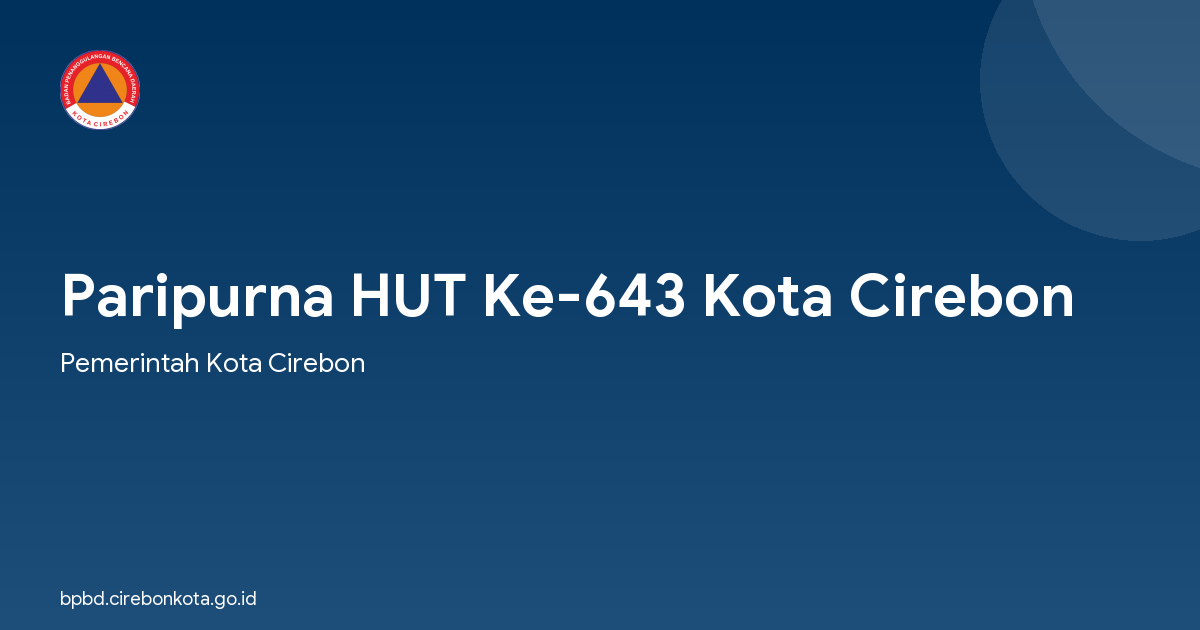 Paripurna HUT Ke-643 Kota Cirebon