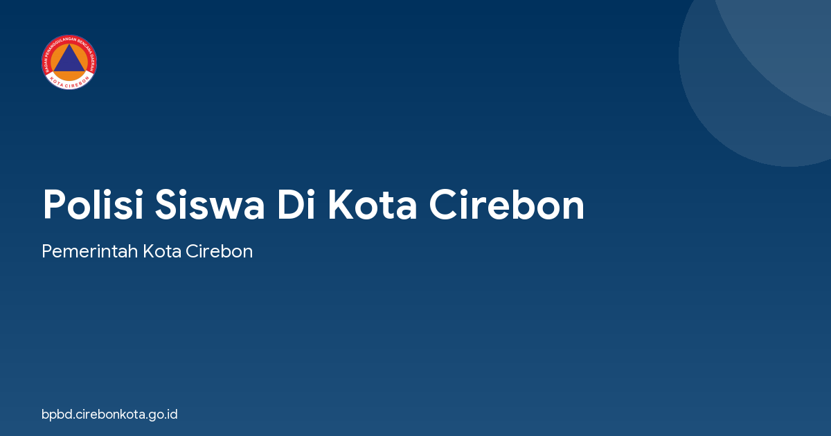 Polisi Siswa Di Kota Cirebon