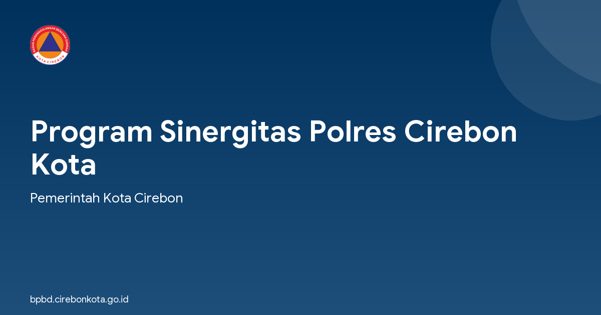 Program Sinergitas Polres Cirebon Kota
