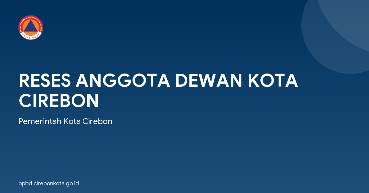 RESES ANGGOTA DEWAN KOTA CIREBON