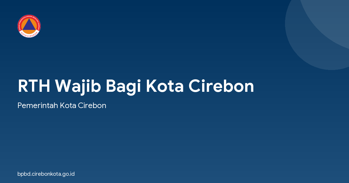 RTH Wajib Bagi Kota Cirebon