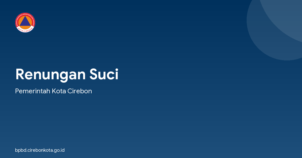 Renungan Suci