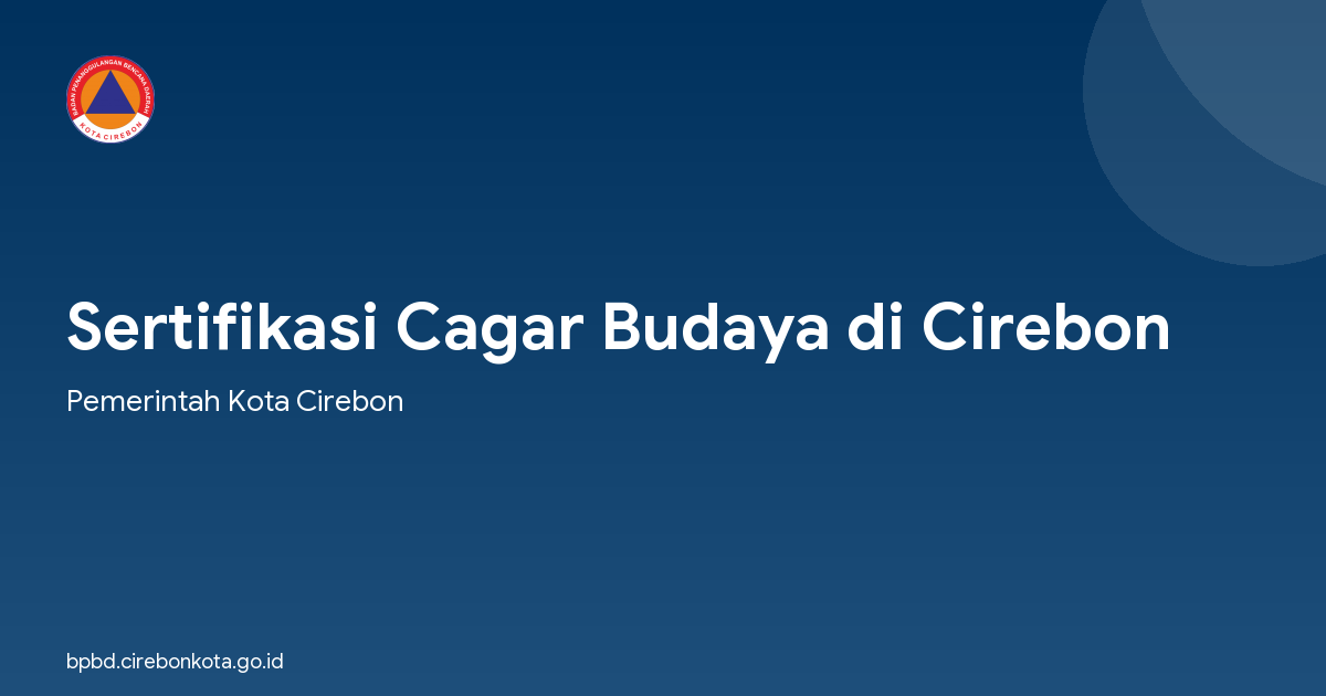 Sertifikasi Cagar Budaya di Cirebon