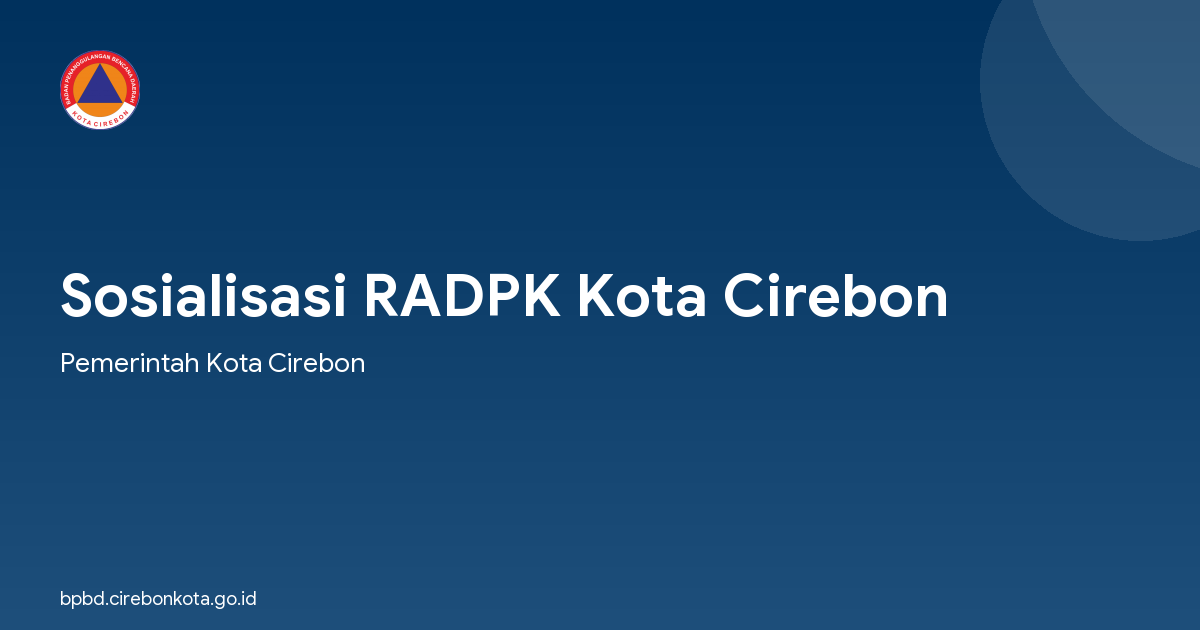 Sosialisasi RADPK Kota Cirebon