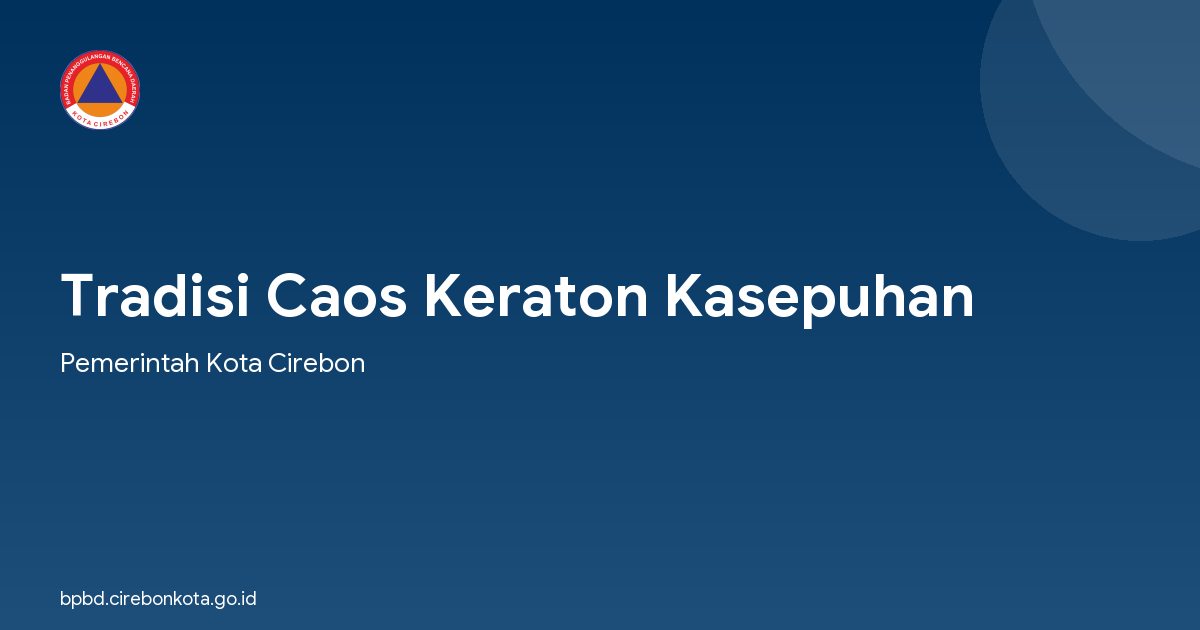 Tradisi Caos Keraton Kasepuhan