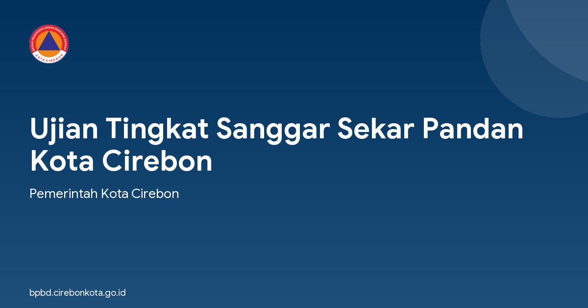 Ujian Tingkat Sanggar Sekar Pandan Kota Cirebon